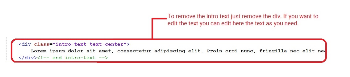 edit intro text